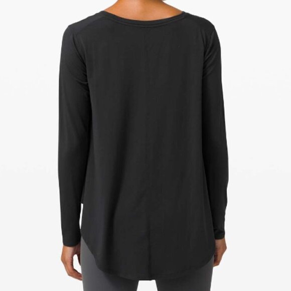 Lululemon Up for Down Time Long Sleeve Black P369 - Picture 1 of 10